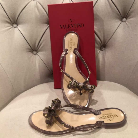 valentino glitter sandals